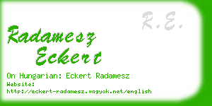 radamesz eckert business card